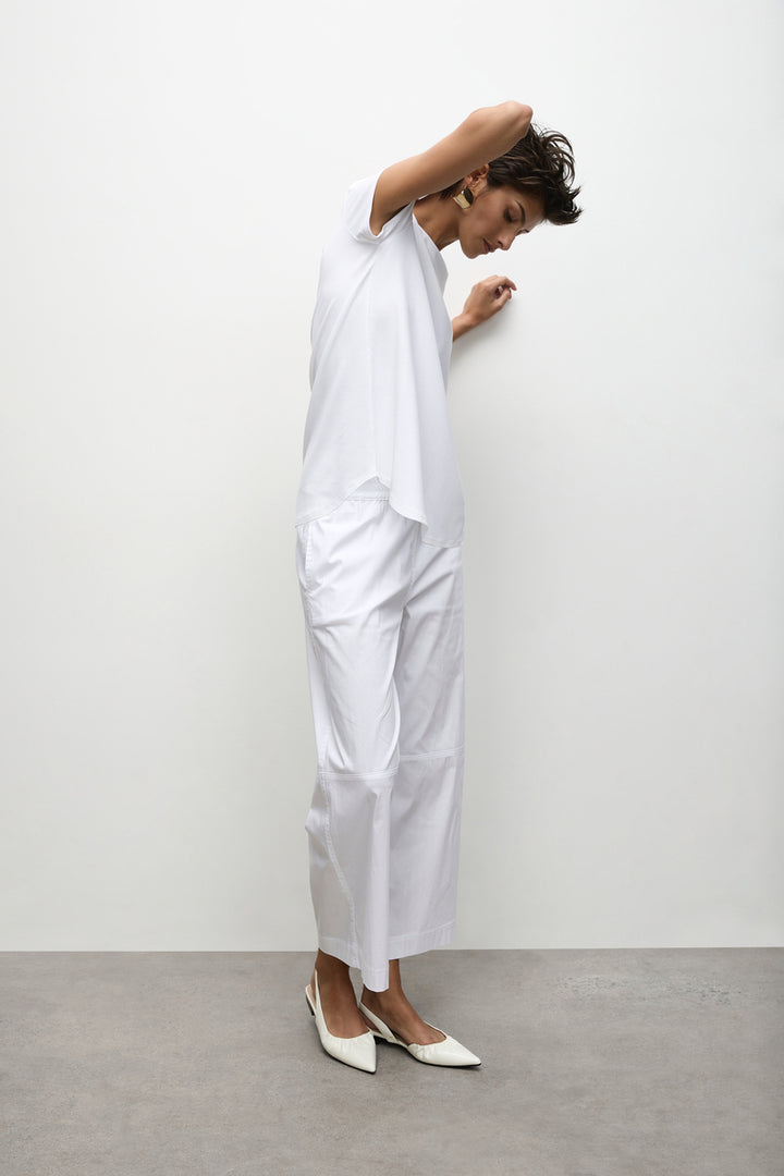 Slice Pace Pant in White F65 1825 by Mela Purdie