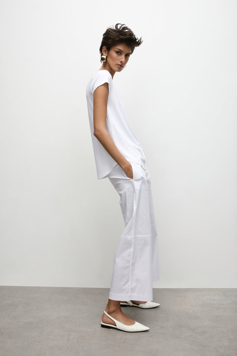 Slice Pace Pant in White F65 1825 by Mela Purdie