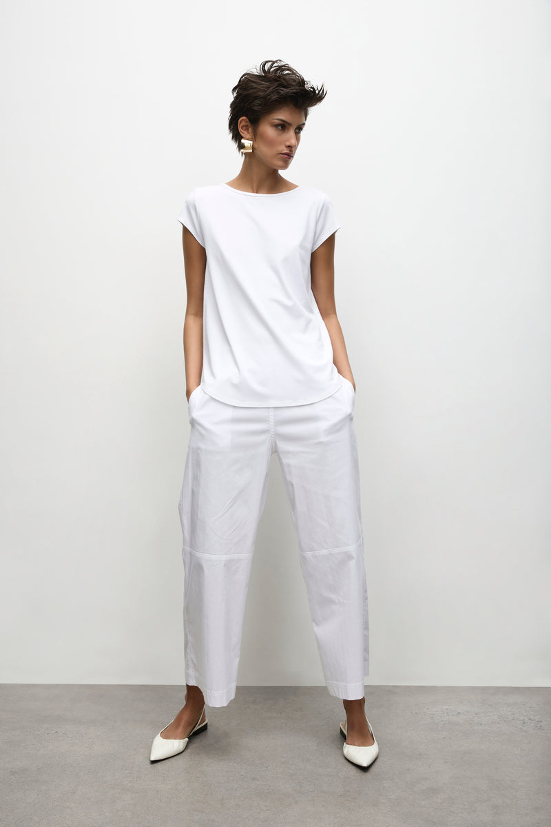 Slice Pace Pant in White F65 1825 by Mela Purdie