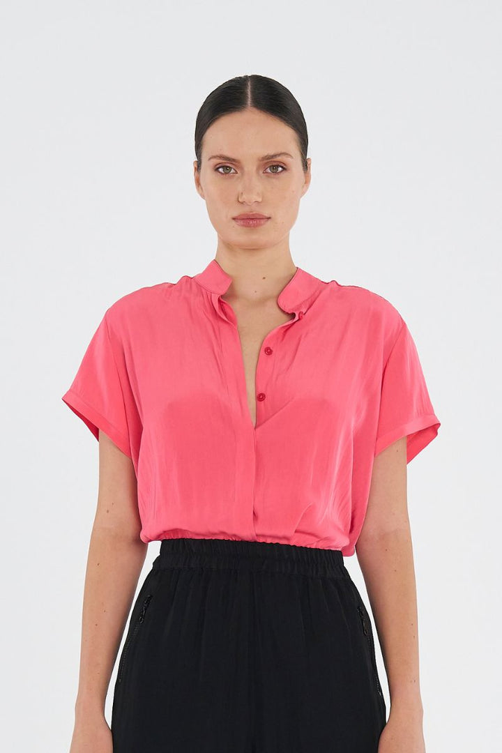 Soft Stand Shirt in Paradise by Mela Purdie in 8 / paradise