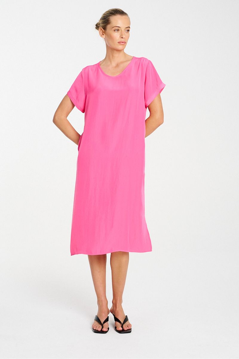 Transit T Dress in Hot Pink by Mela Purdie