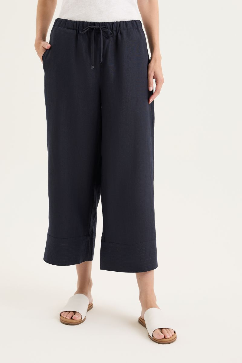 Tirari Palazzo Pant YTWN8994 in navy by Yarra Trail