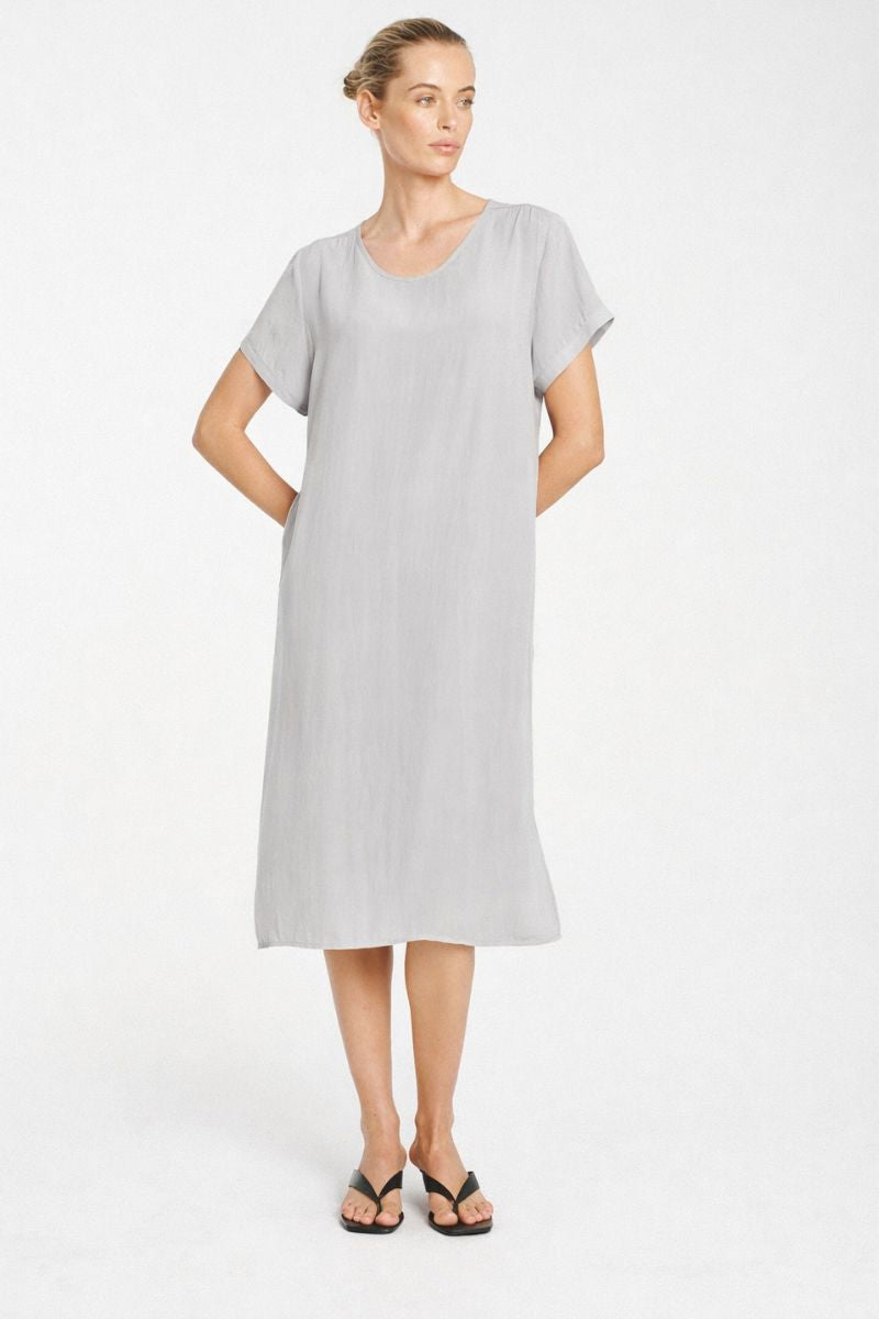 Transit T Dress in Oyster by Mela Purdie