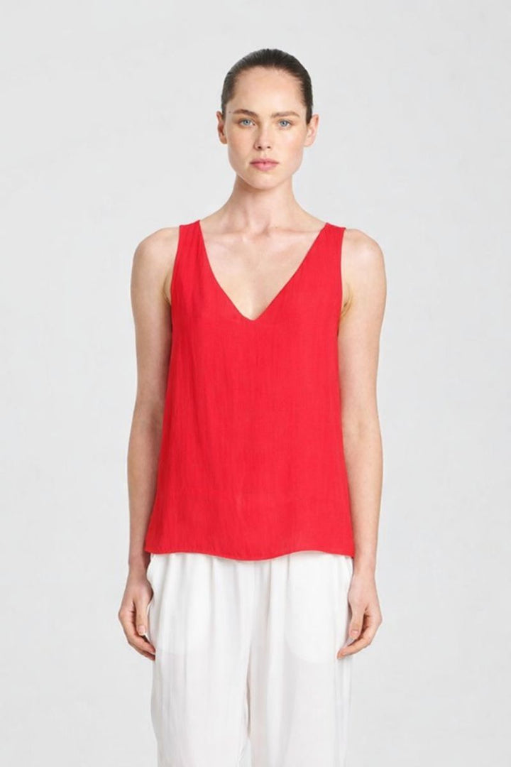 Mela Purdie Audrey Tank in Geranium F67 2703 by MELA PURDIE in 8-XS / Geranium