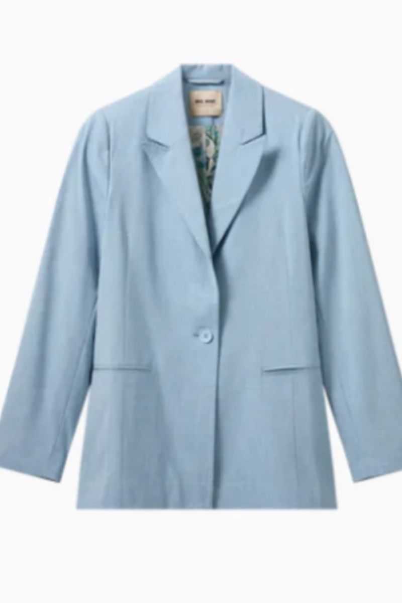 Blazer classique Falula Roy en bleu 160590MW1 par Mos Mosh