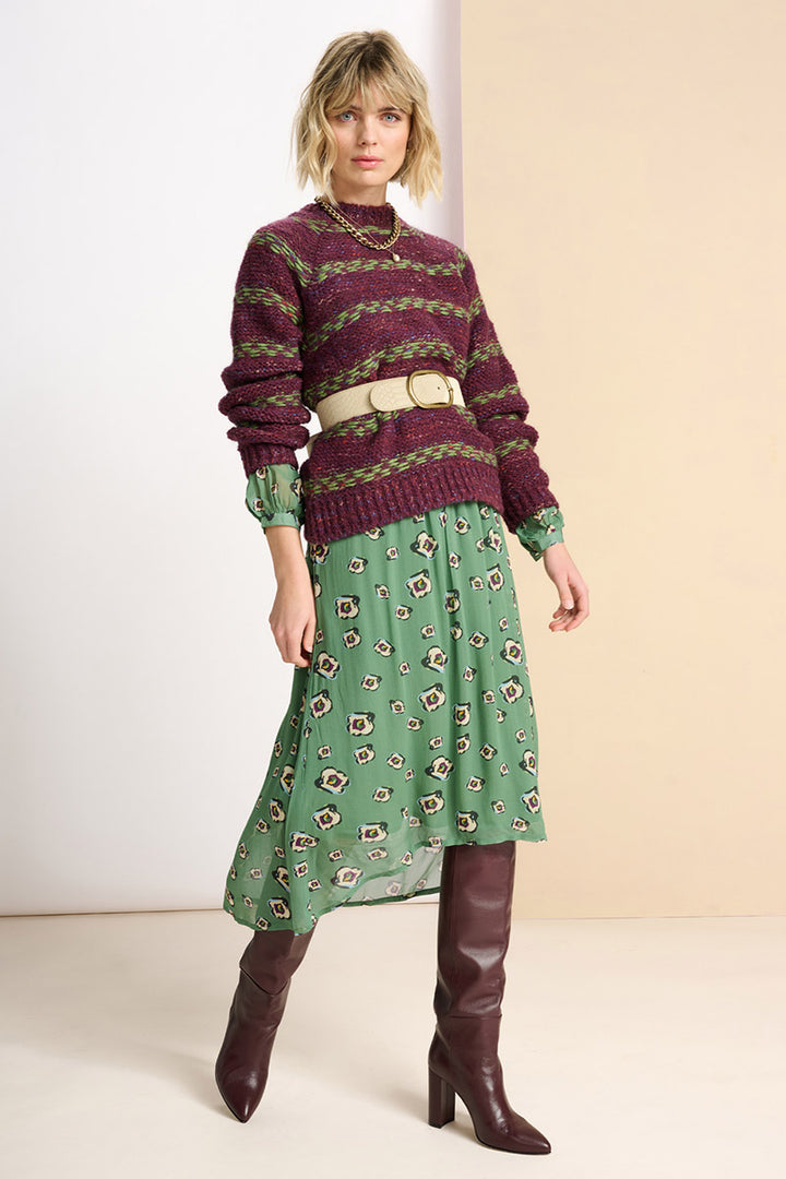 Pull en tricot SP7495 en Winterbloom par POM Amsterdam