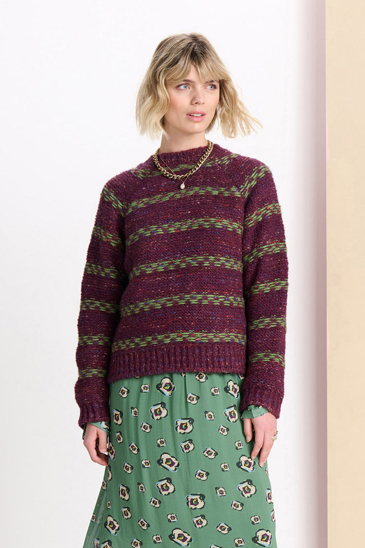 Pull en tricot SP7495 en Winterbloom par POM Amsterdam