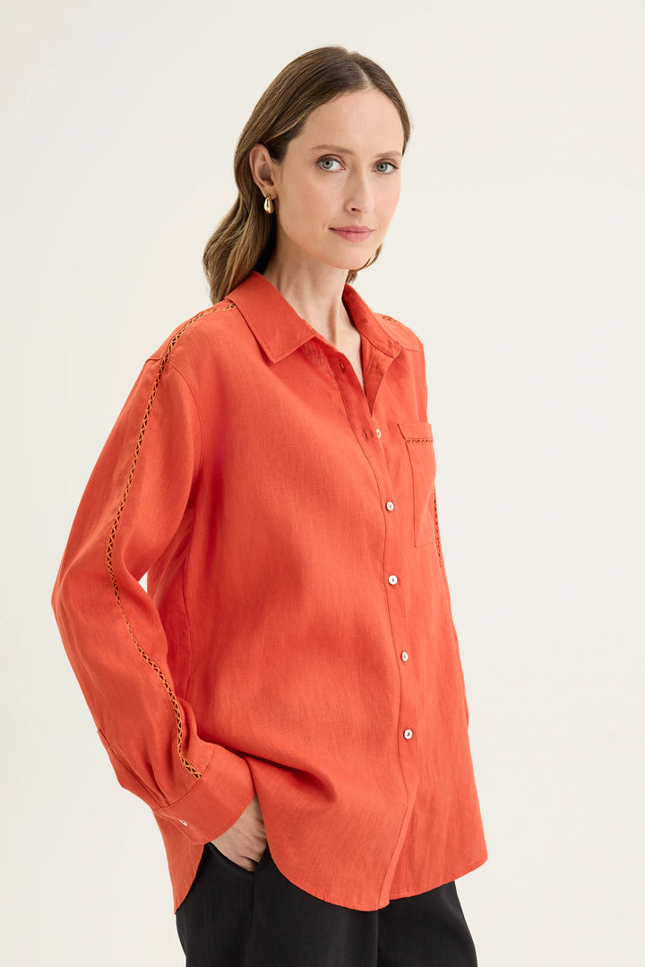 Yarra Trail Tirari Shirt in Volcanic YTWN4277 in Volcanic / 8