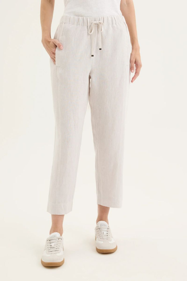 Tirari Slim Pant in Twine by Yarra Trail in Beige / 8