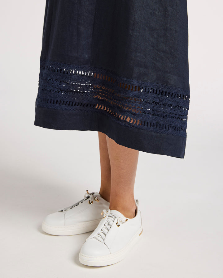 Daisy Skirt in Navy YT25S9556 by Yarra Trail