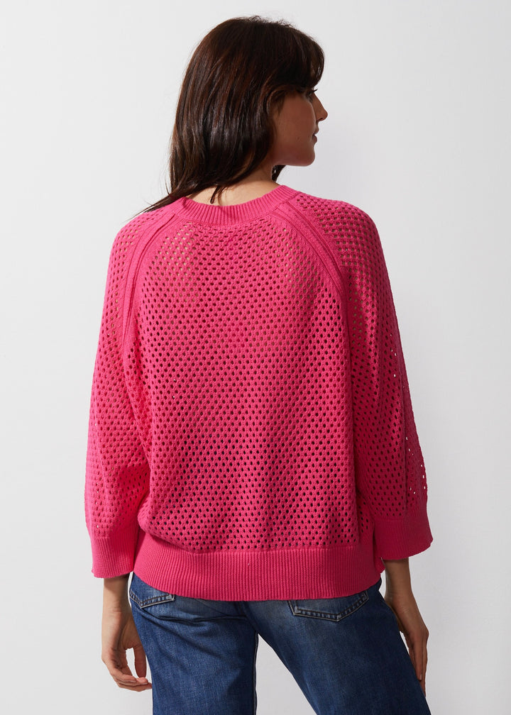 Holey Top ZP6607 in Hot Pink by Zaket & Plover