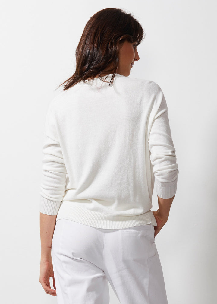 Pull Lovestruck ZP6611 en blanc par Zaket &amp; Plover 