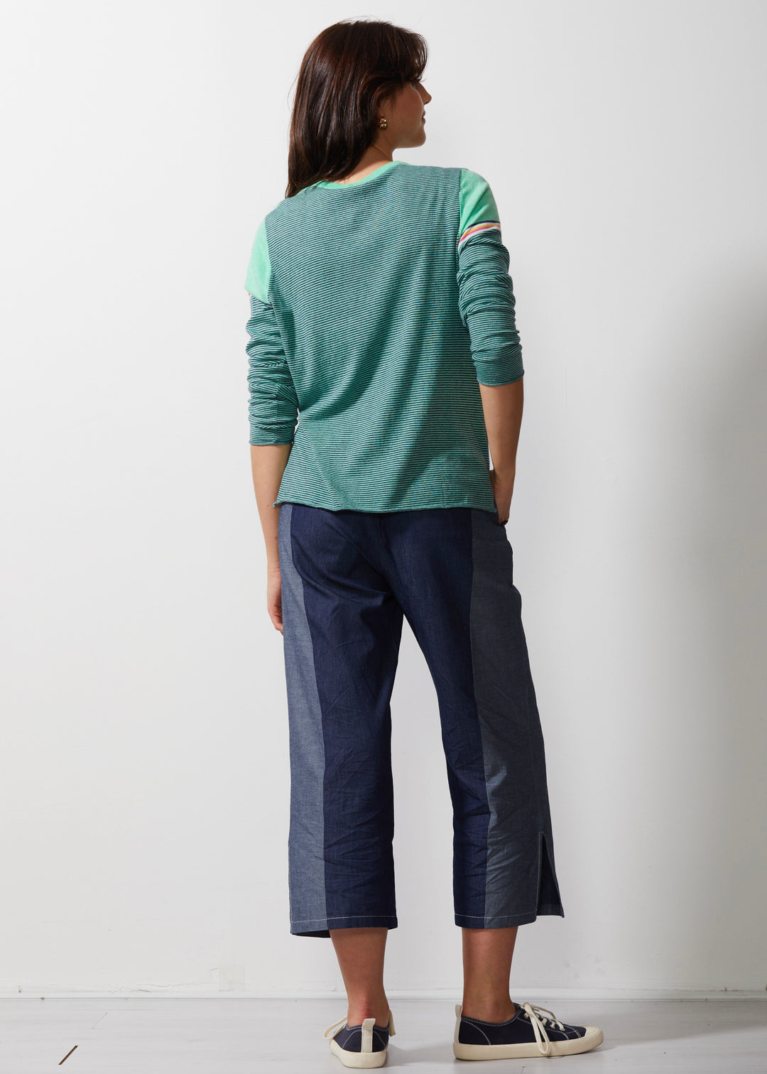 Rainbow Breton Jumper ZP6618 in Mint by Zaket & Plover