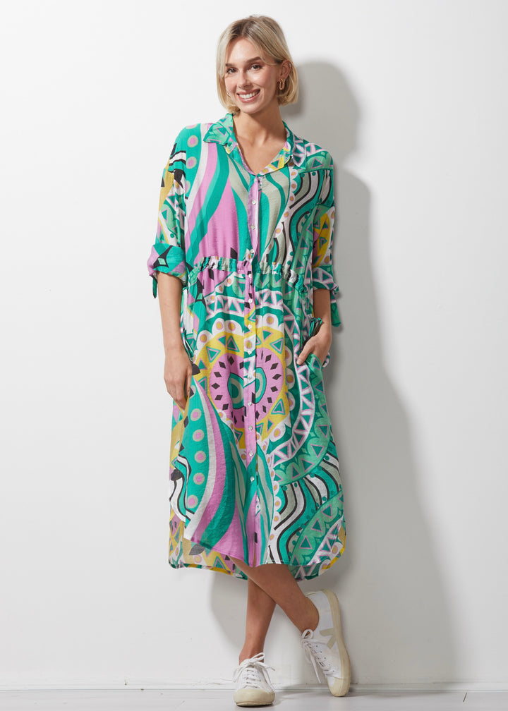 Shirt Dress ZP6638 in Amalfi by Zaket & Plover