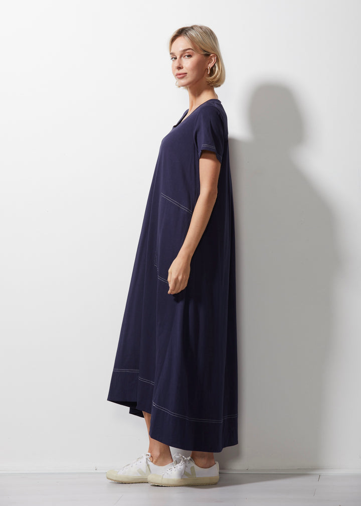 T-Shirt Dress ZP6645 in Navy by Zaket & Plover