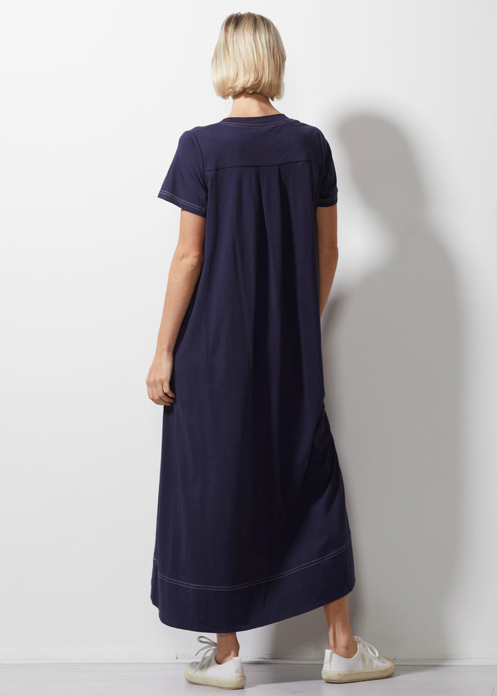 T-Shirt Dress ZP6645 in Navy by Zaket & Plover