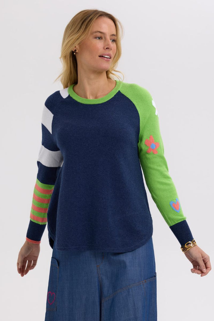 My Happy Jumper ZP7710 by Zaket & Plover in Denim / S