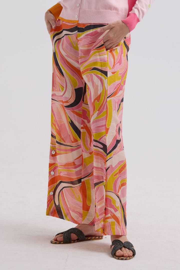 Summer Pant ZP7744 by Zaket & Plover Sunset Print in Sunset Print / XS
