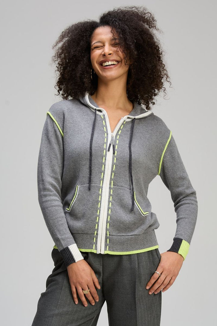 Threaded Hoodie in Cloud by Zaket & Plover in Cloud / XS