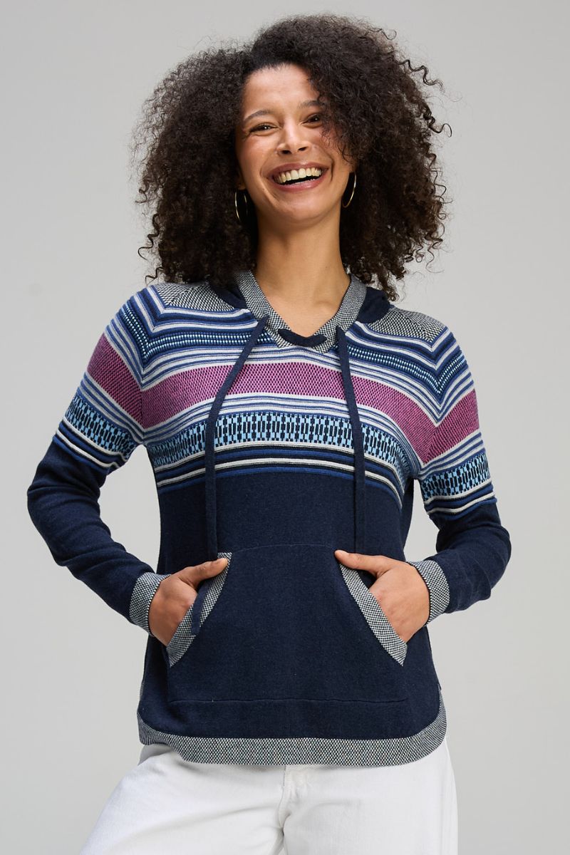 Apres Hoodie in Dark Denim by Zaket & Plover