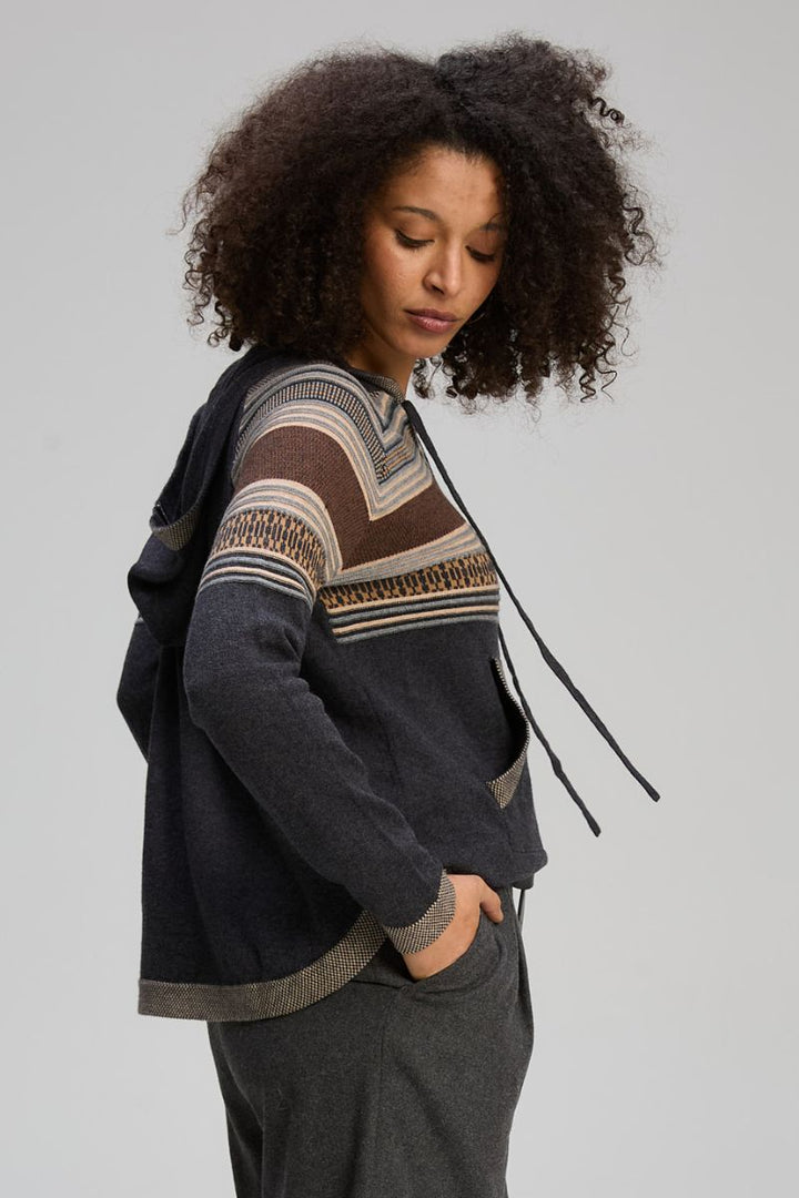 Apres Hoodie in Charcoal by Zaket & Plover in Charcoal / XS