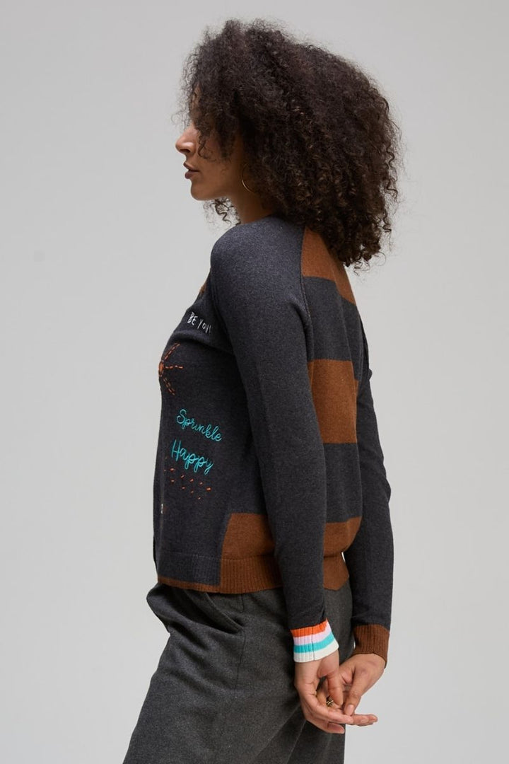 Good Energy Cardigan in Charcoal by Zaket & Plover in Charcoal / XS