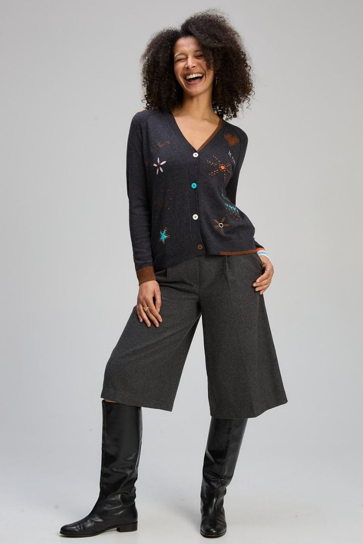 Good Energy Cardigan in Charcoal by Zaket & Plover in Charcoal / XS