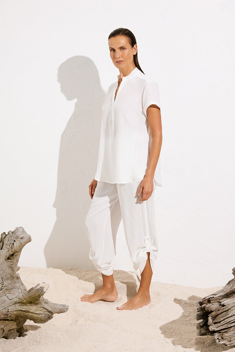 Zip Stand Shirt F67 8599 by Mela Purdie