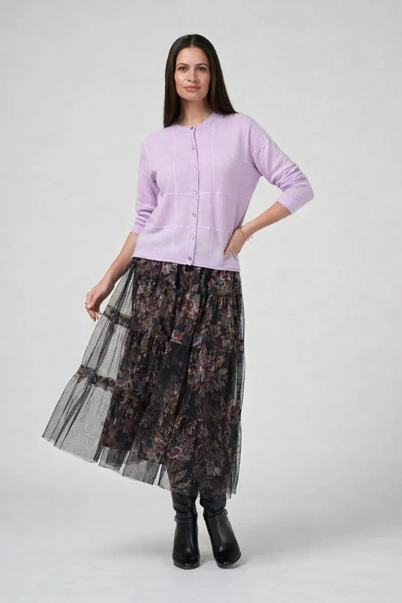 Woman wearing Loobies Story Antoinette skirt styled casually