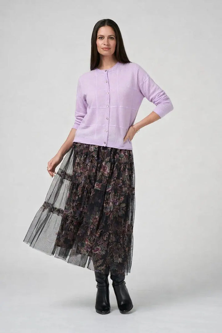 Woman wearing Loobies Story Antoinette skirt styled casually
