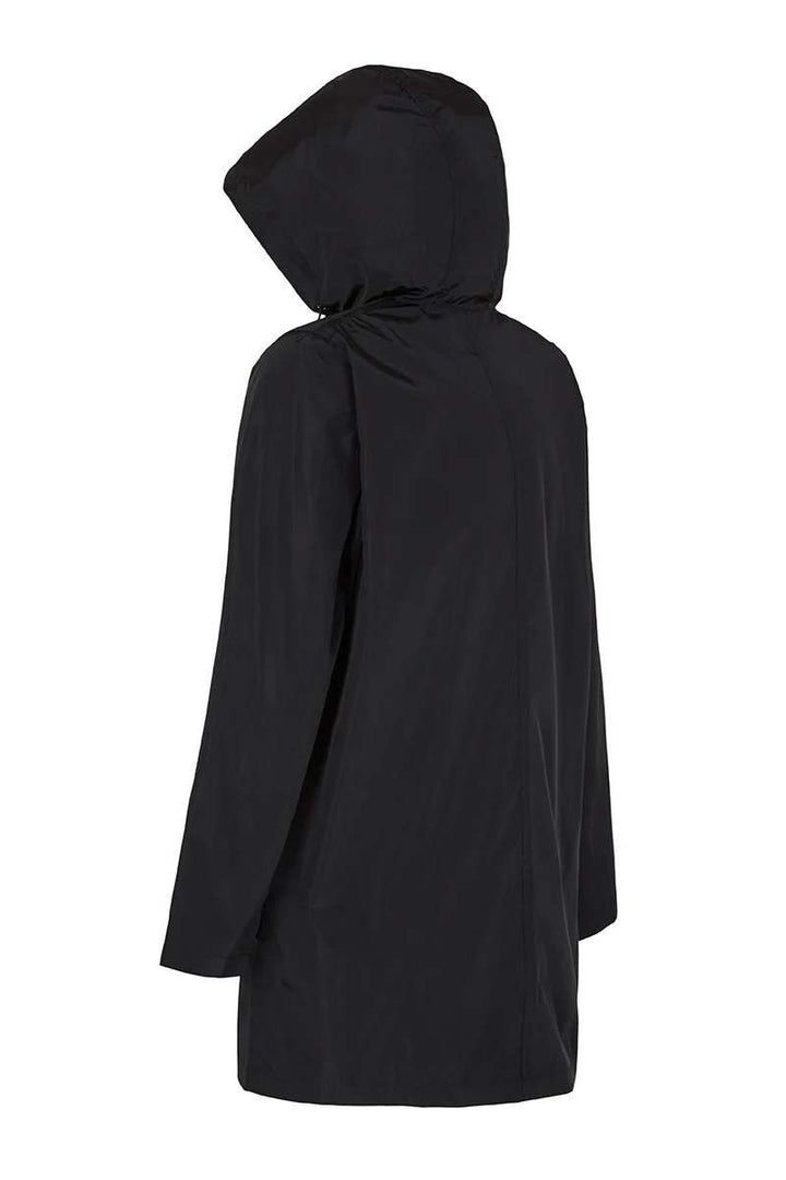 PAQME Anyday ¾ Raincoat PAQ214 in Black in Black, size S