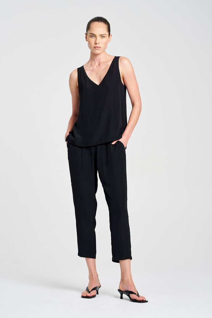 Audrey Tank F67 2703 in Black, White, Navy, Carmine, Putty, Poppy, Carbon by Mela Purdie in 6 / Black