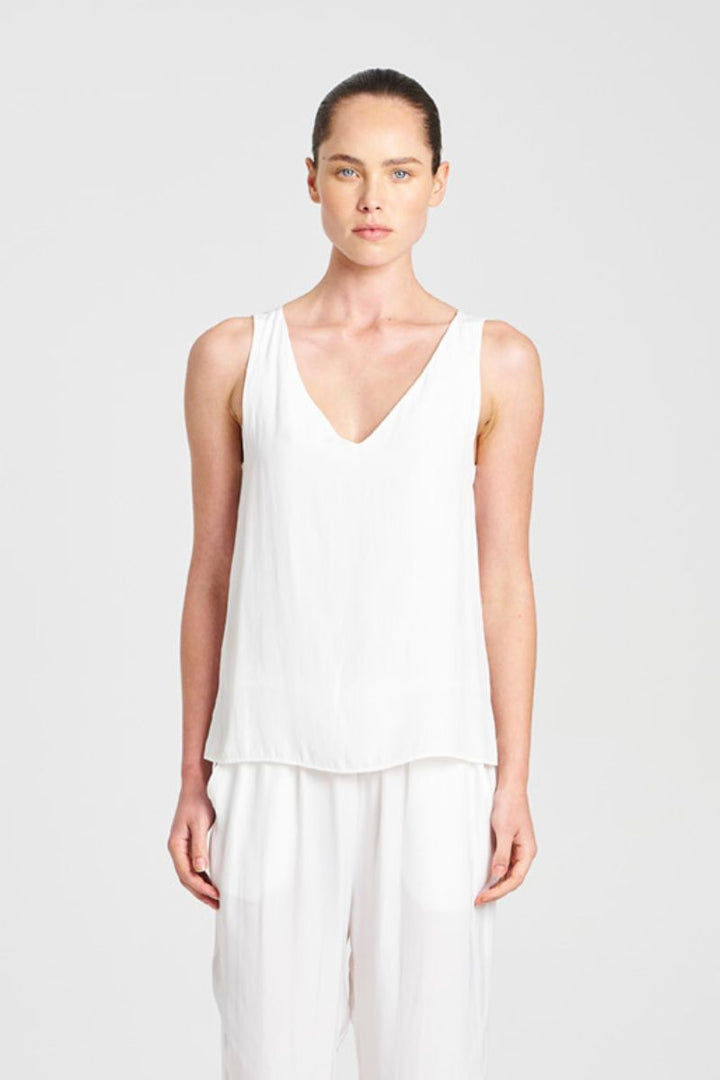 Audrey Tank F67 2703 in Black, White, Navy, Carmine, Putty, Poppy, Carbon by Mela Purdie in 6 / Black