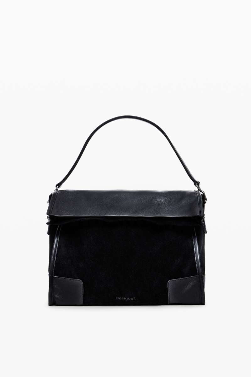 Bols Leather Loverty Bag in Black 24WAXL07 by Desigual