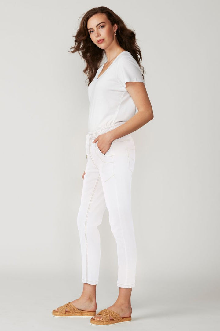 Lania The Label The Perfect Boyfriend Jean -  by Lania the Label in 8 / White