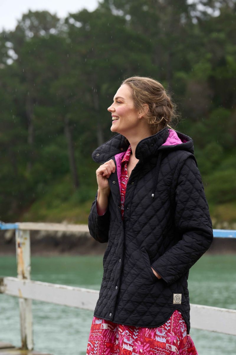 Wellington Jacket in Black by Charlie Jane