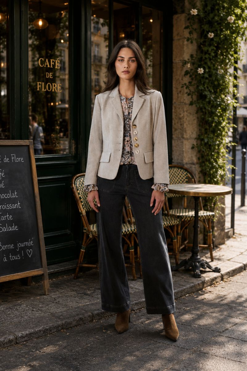 Rome Jean NLA2684 en blanc par Lania The Label