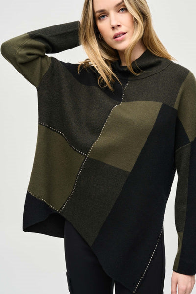 color-block-jacquard-knit-pullover-in-iguana-black-joseph-ribkoff-front-view_1200x