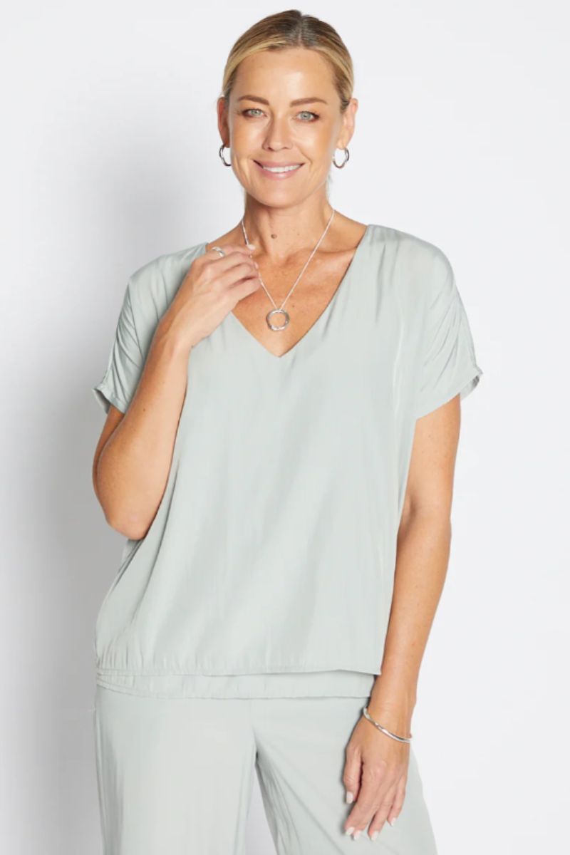 Dolly Reversible Tee by Philosophy in Sage