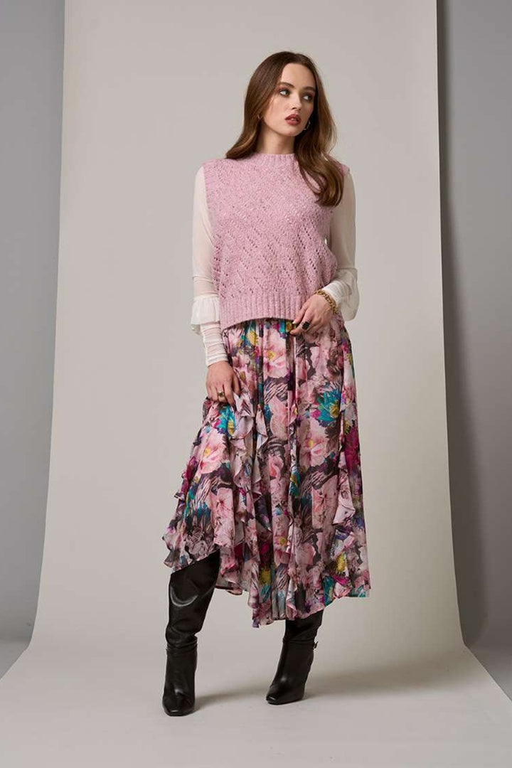 Duchess Skirt in Blush Multi LS2929 by Loobie's Story