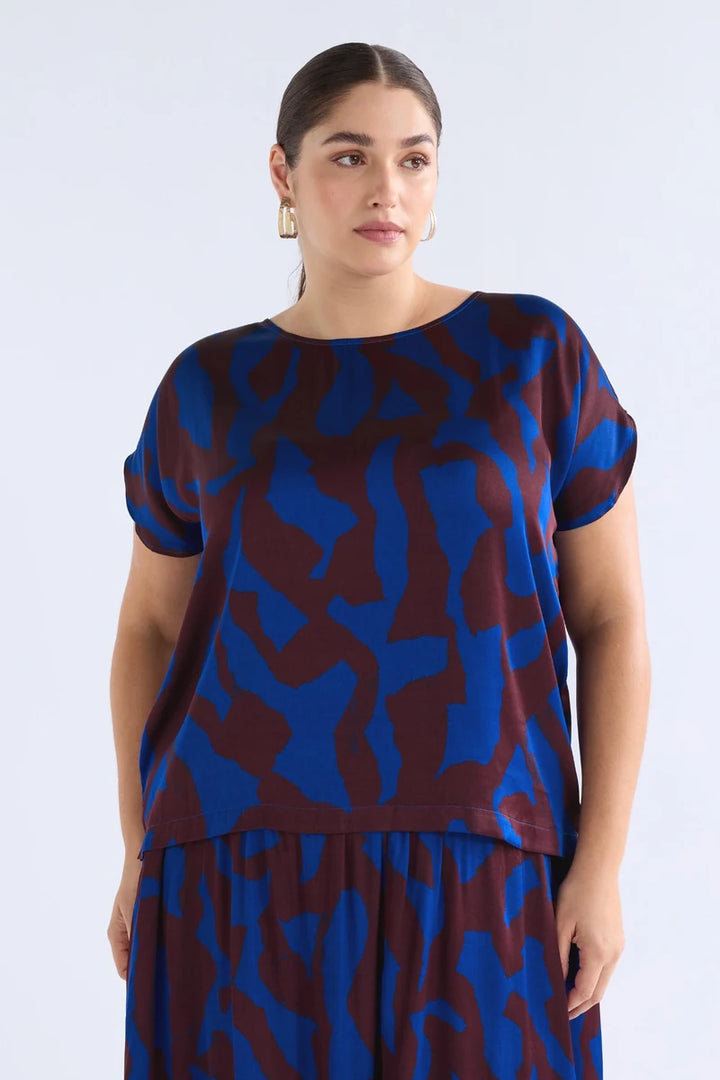 ELK Besa Top A1688M in Varr Print Shiraz, original product photograph 1