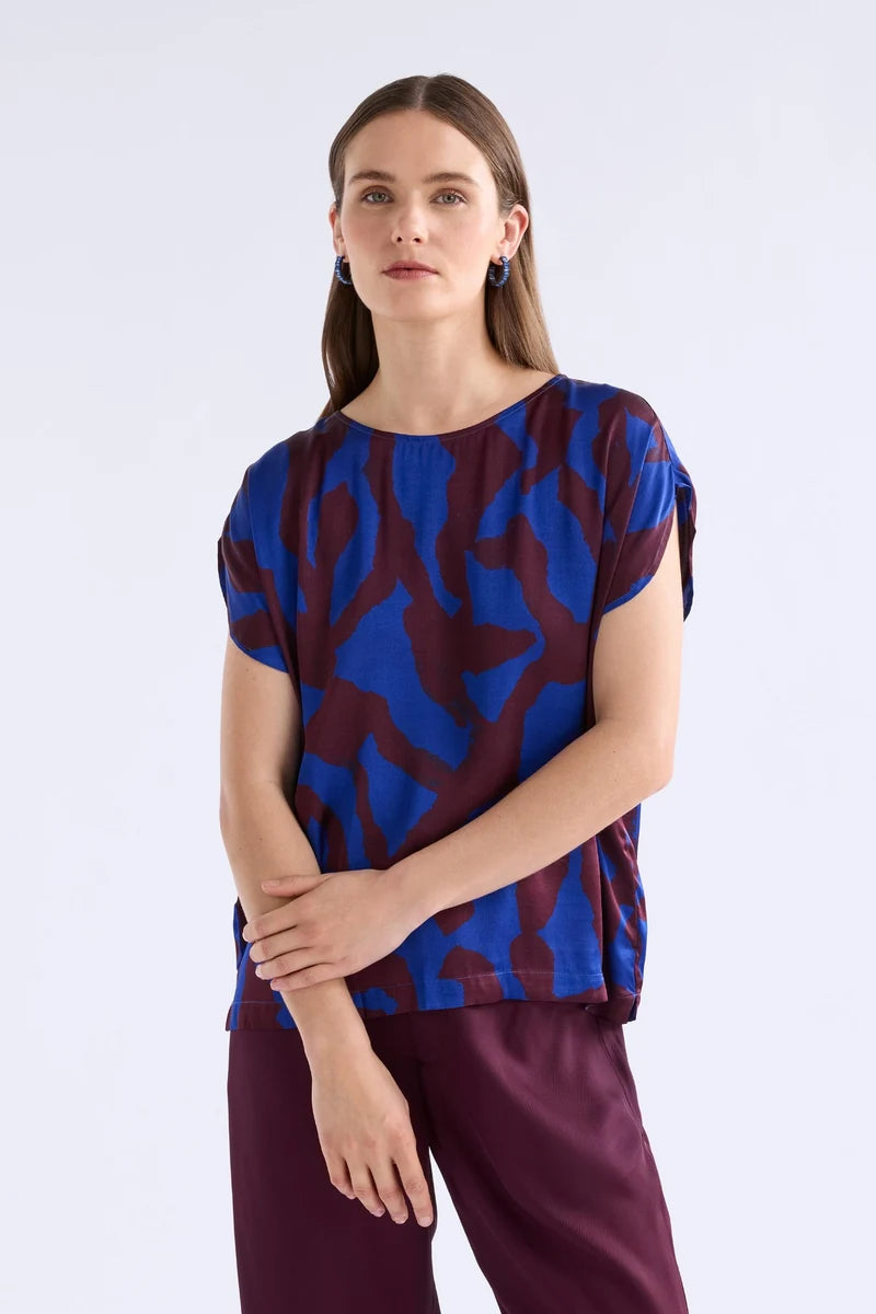 ELK Besa Top A1688M in Varr Print Shiraz, original product photograph 5
