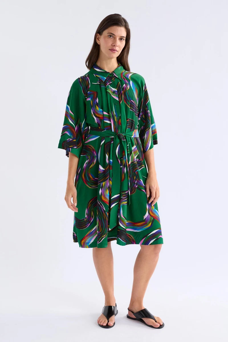 ELK Metz Short Dress A1680M Facet Print original photo 2