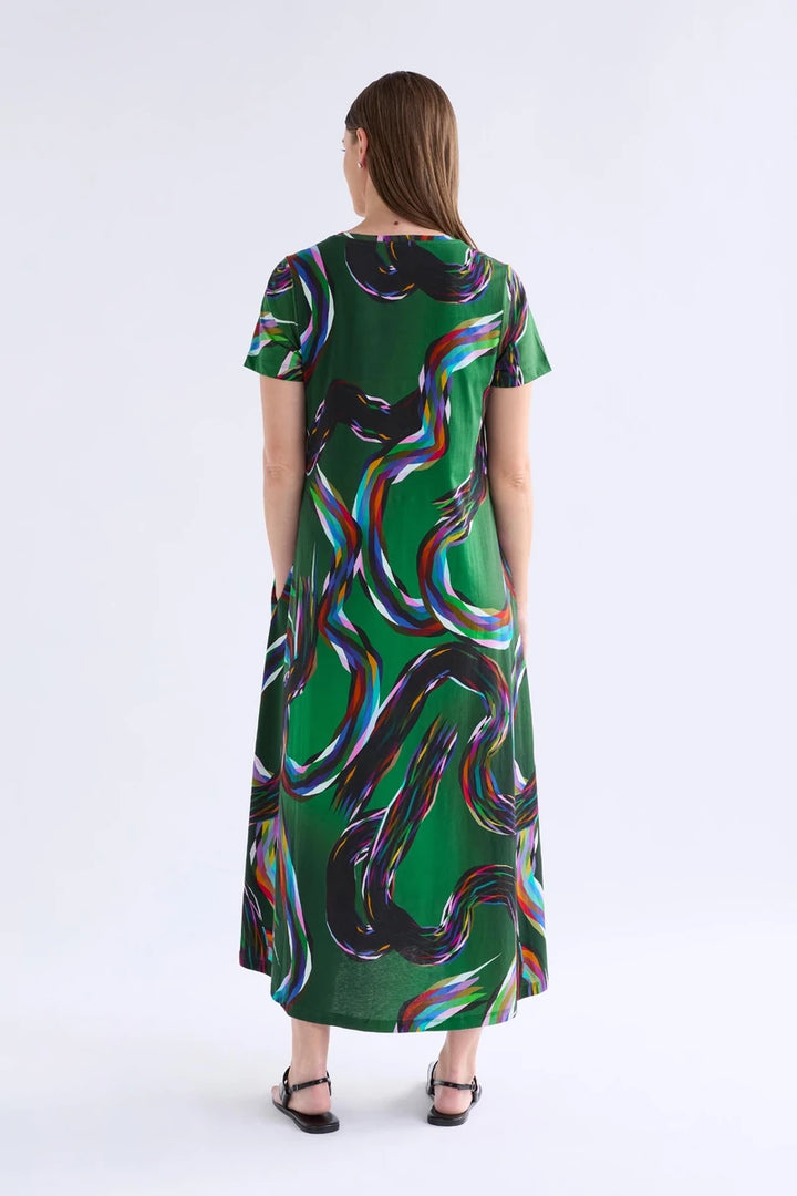 ELK Sigel T-shirt Dress A1802M Facet Print original product image 3