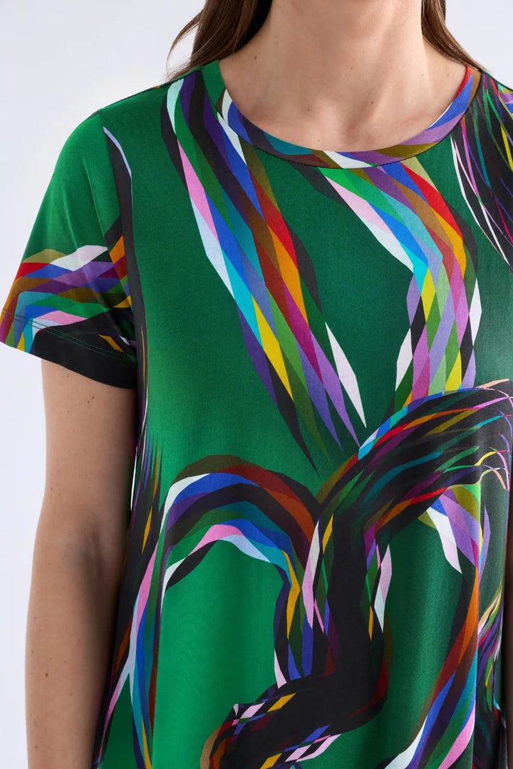 ELK Sigel T-shirt Dress A1802M Facet Print original product image 4