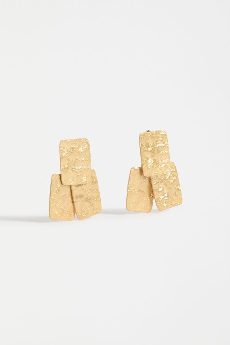 Kilta Drop Earring in Gold Metallic by Elk the Label