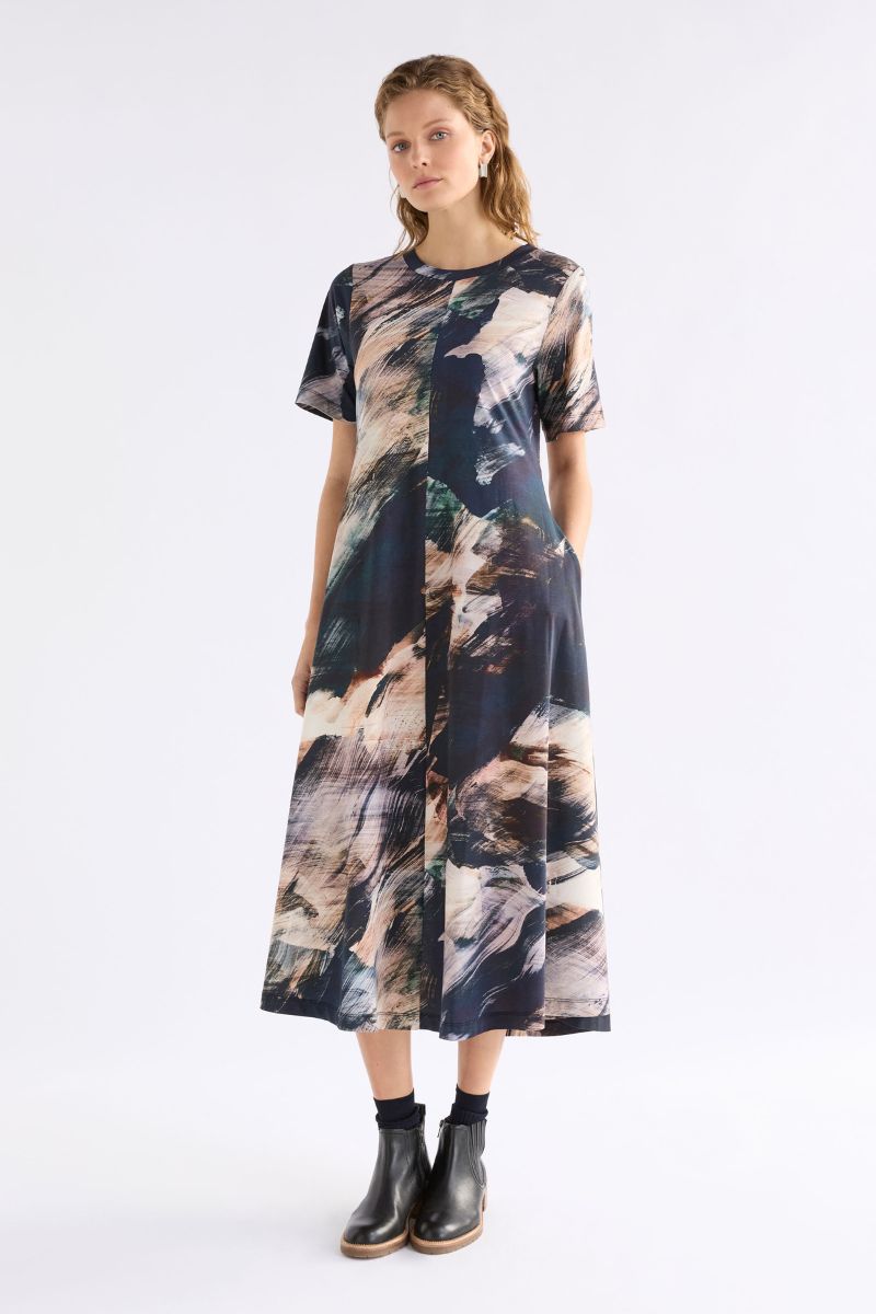 Dega T-Shirt Dress in Holte Print by ELK the Label