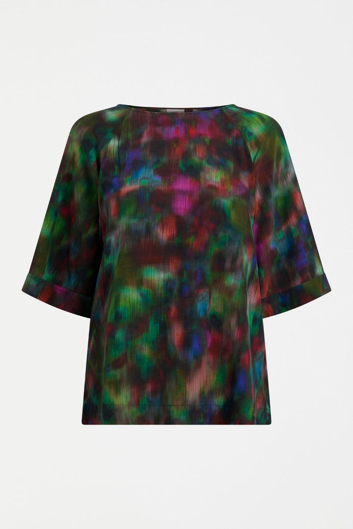 Jord print fabric detail ECOVERO viscose ELK top A1607