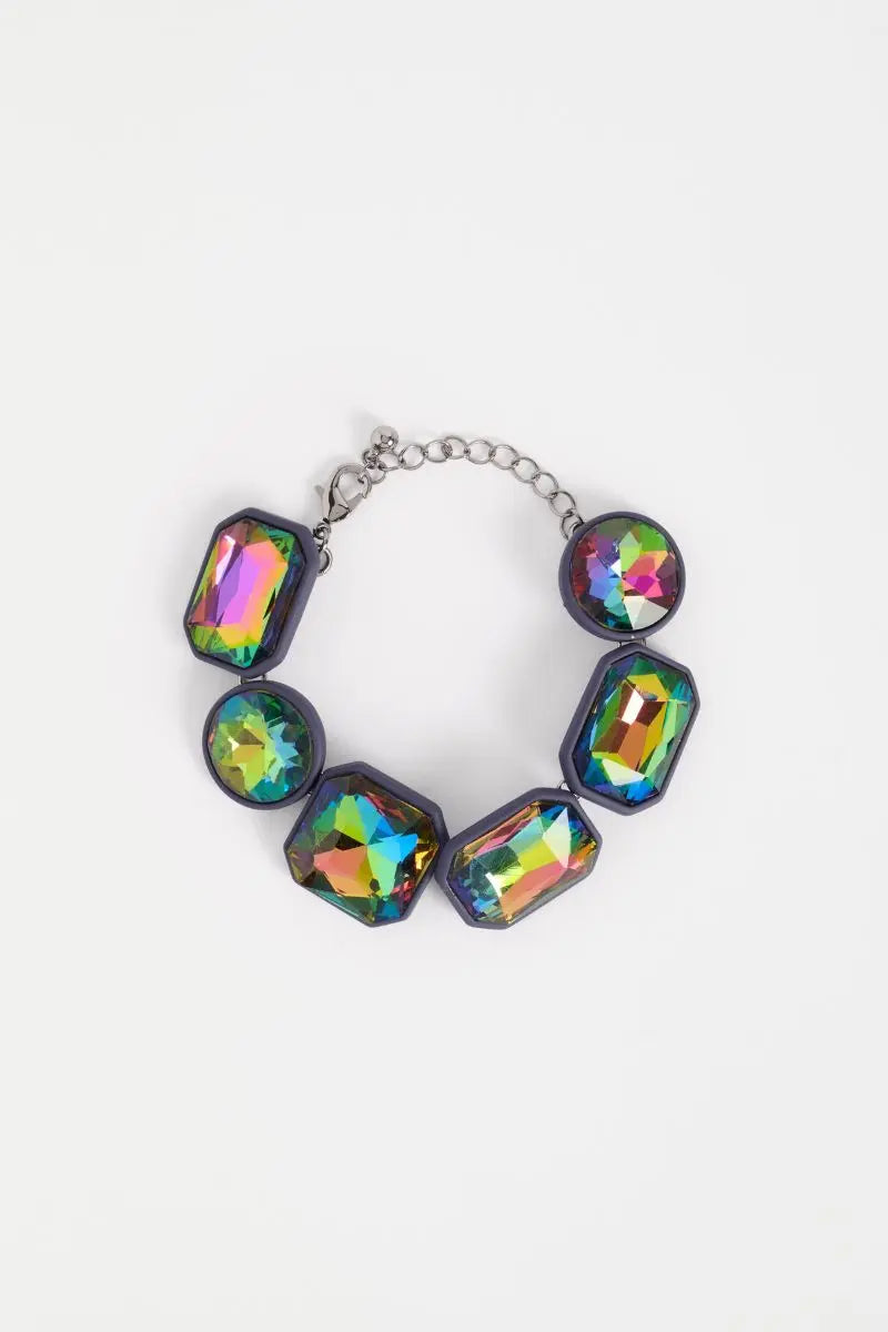Jule Bracelet in Iridescent Green by ELK the Label front view