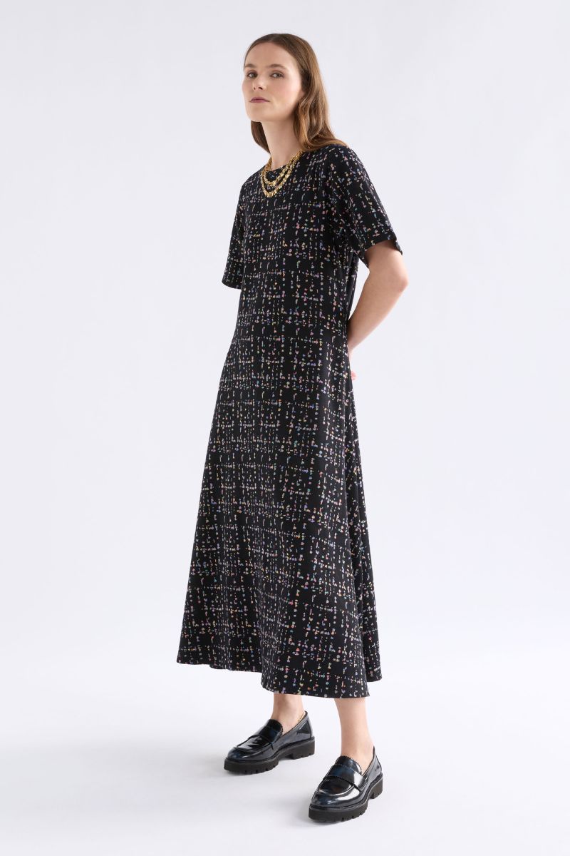 Mohr Long Dress in Black Fleck by ELK the Label